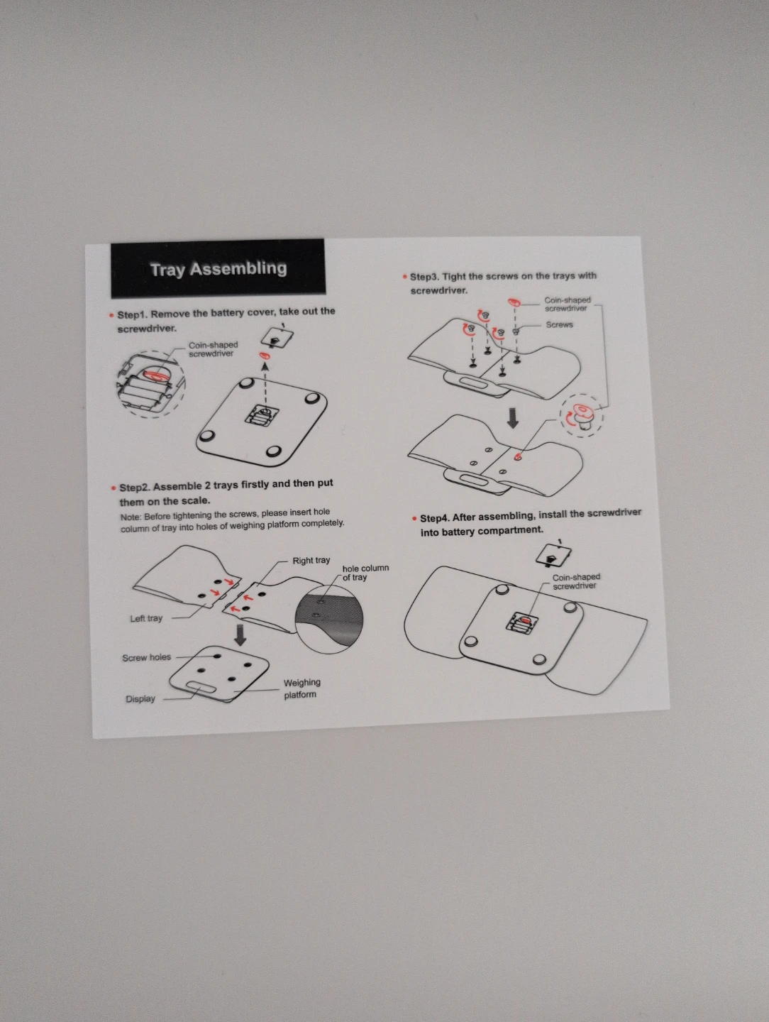 TIPRE Digital Weighing Scale with Detachable Tray - photo 2