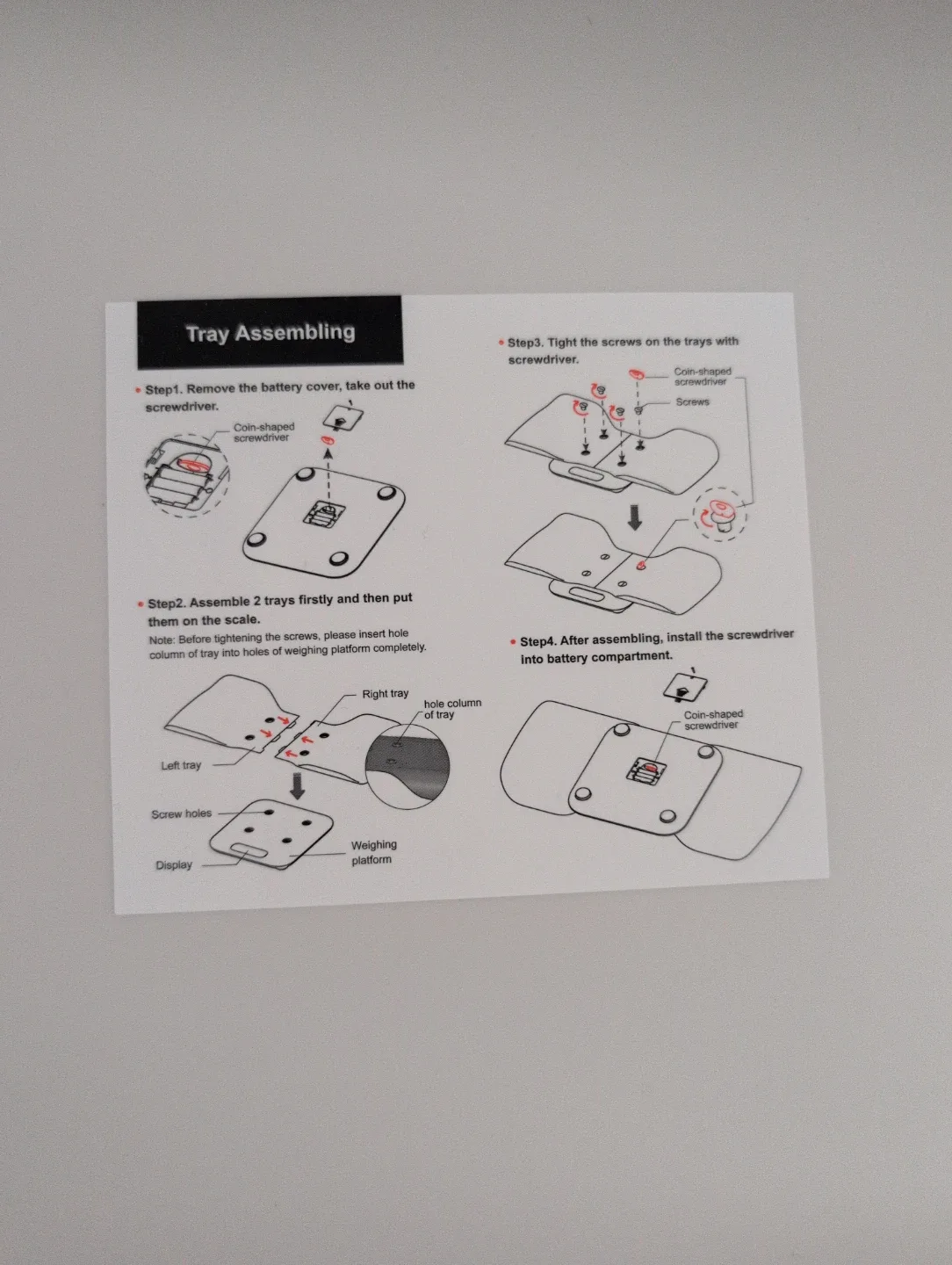 TIPRE Digital Weighing Scale with Detachable Tray - photo 2