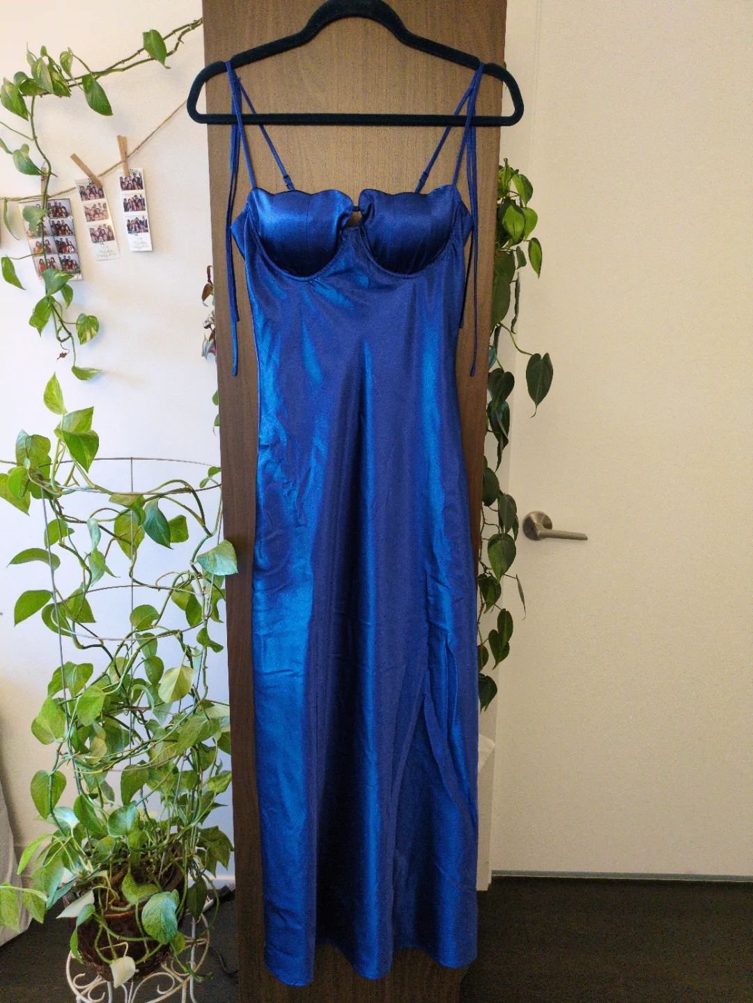 Royal blue slip dress XS