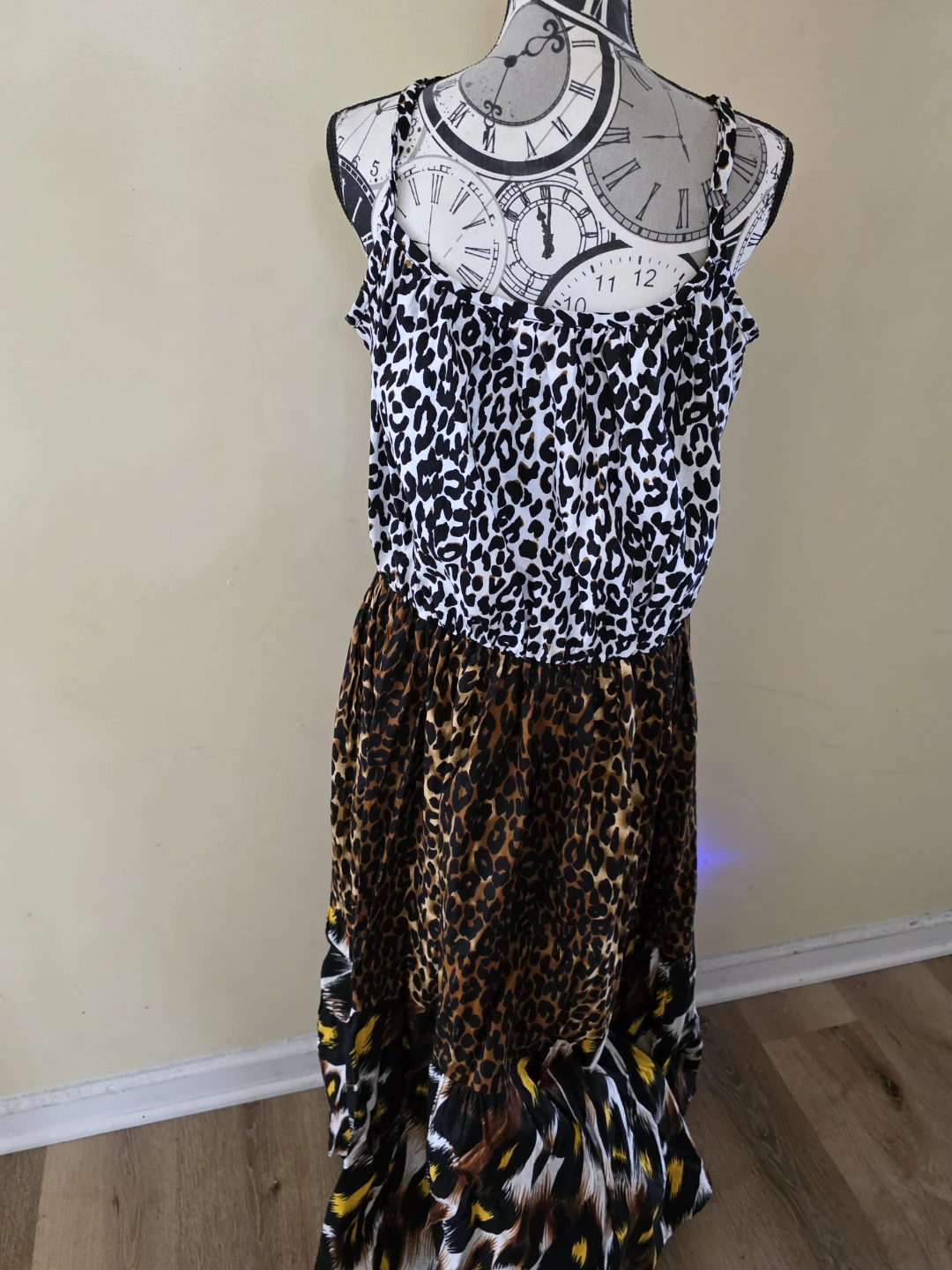 Women's Leopard Print Maxi Dress