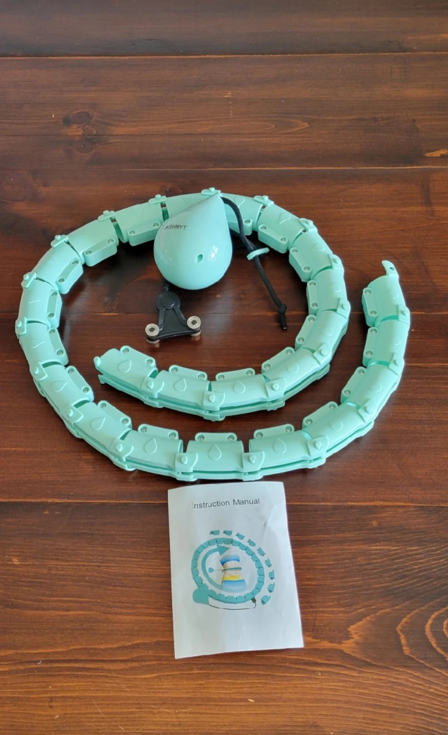 BNIB Weighted Hula Hoop - 47 inch, Cyan ⚽