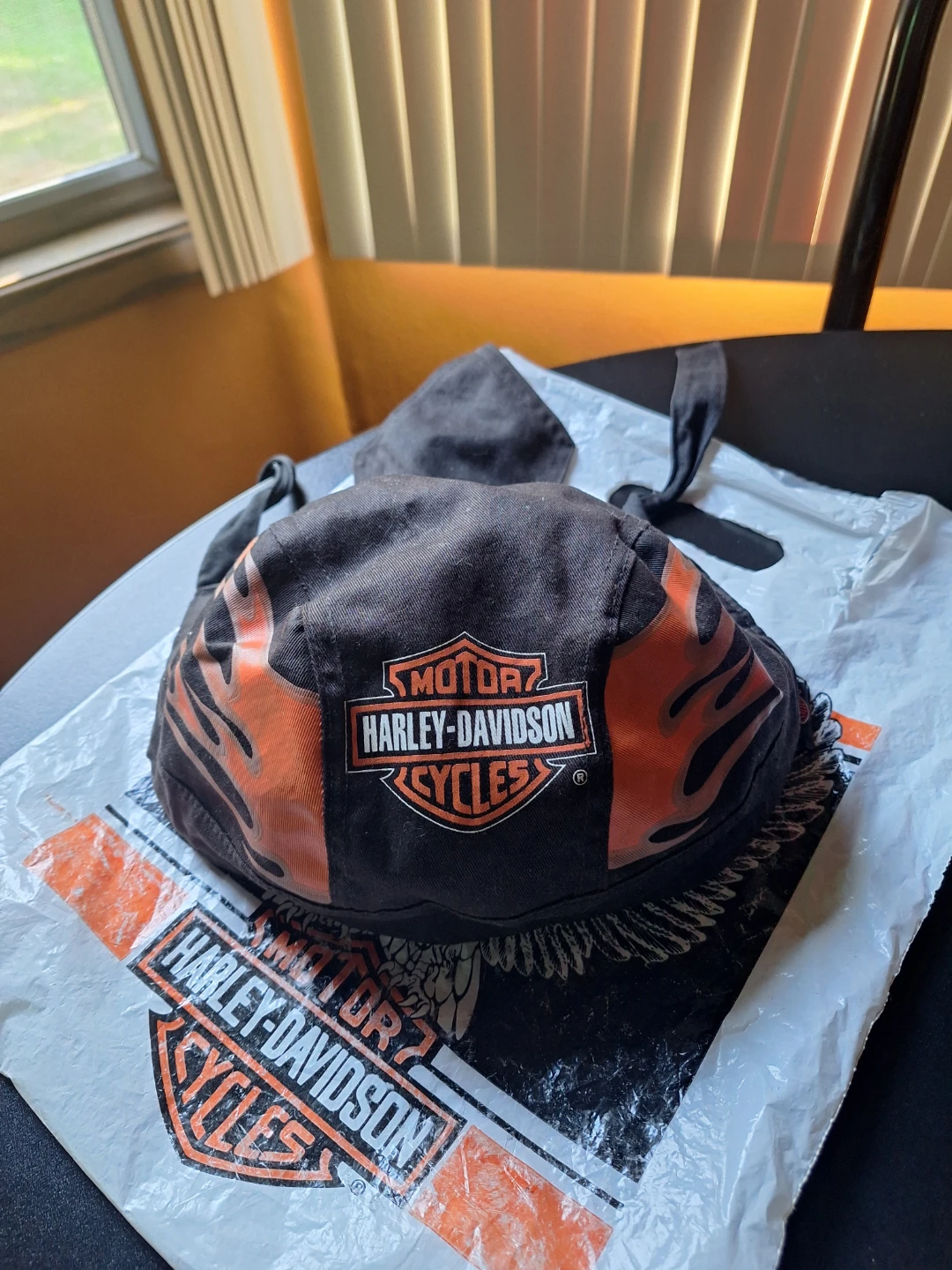 Harley-Davidson Flame Bandana/Skull Cap