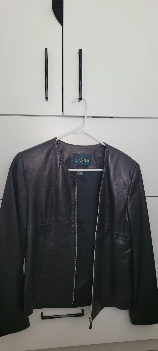 Danier Black Leather Jacket