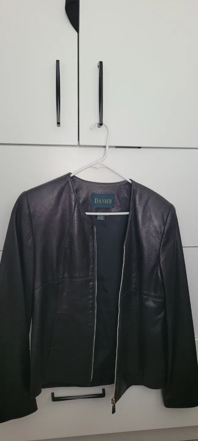 Danier Black Leather Jacket