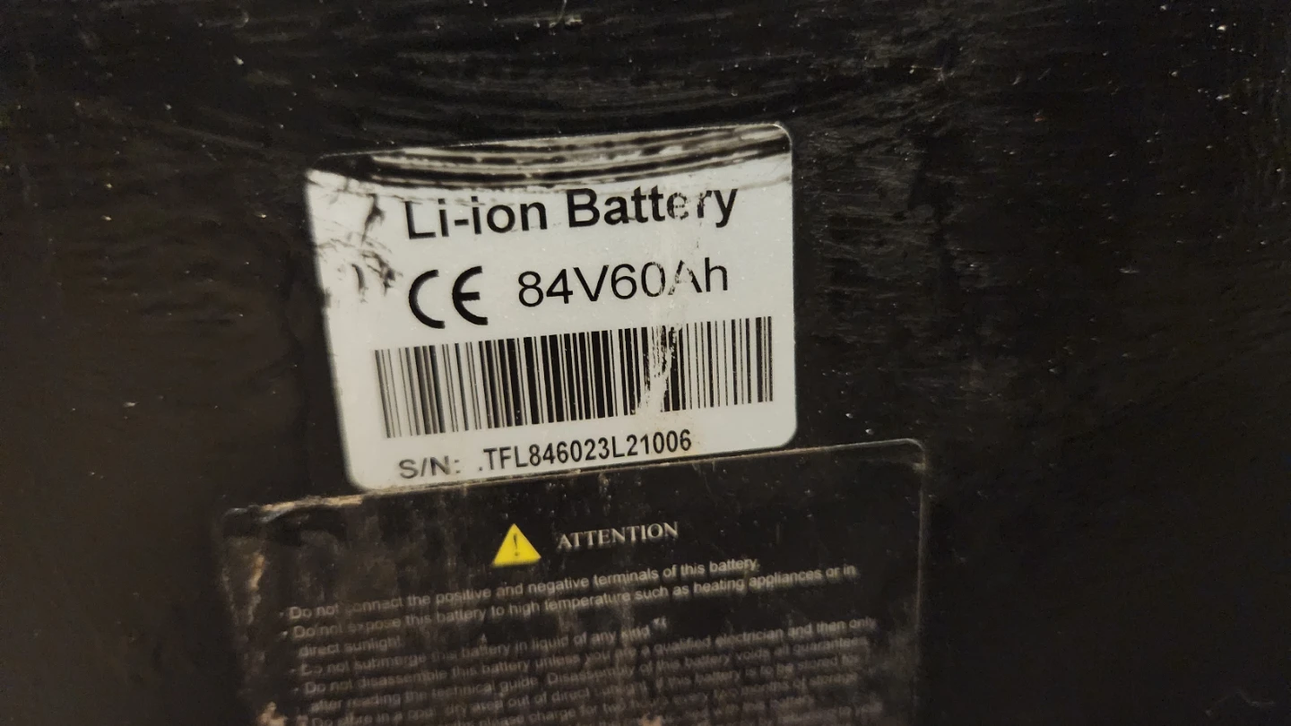 EVOQUE 84v60ah Lithium Battery - photo 5