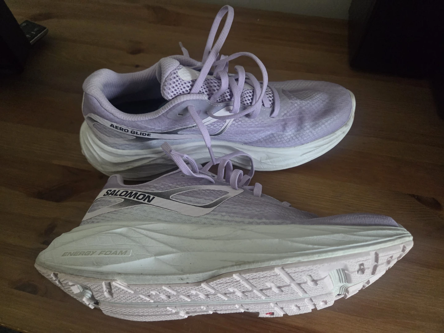 Salomon Aero Glide Women's Running Shoes - Lavender/White