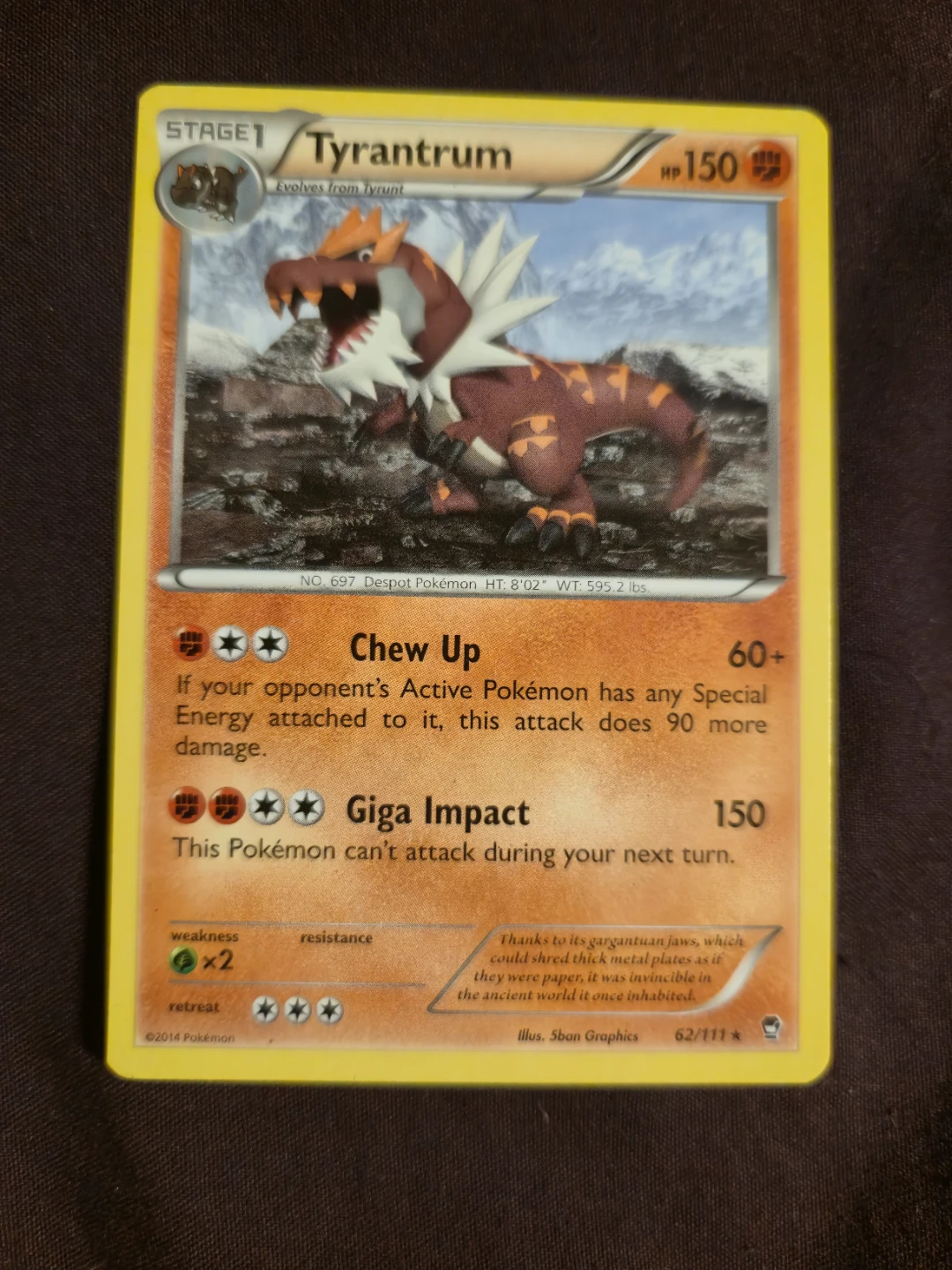 Pokemon Trading Card tyrantrum