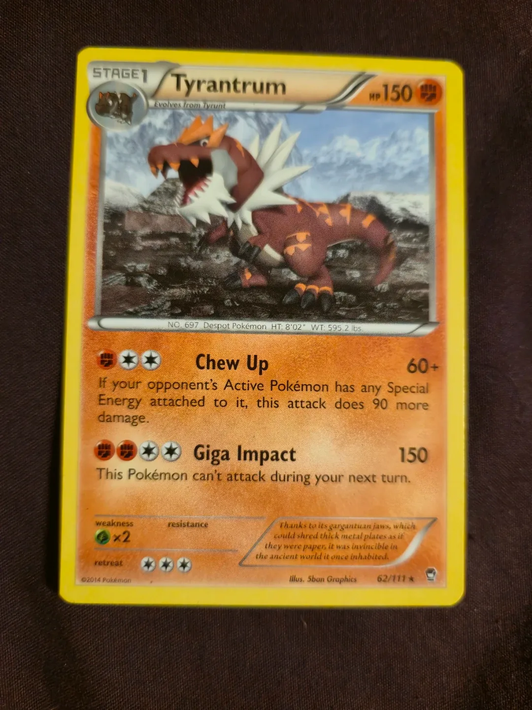 Pokemon Trading Card tyrantrum