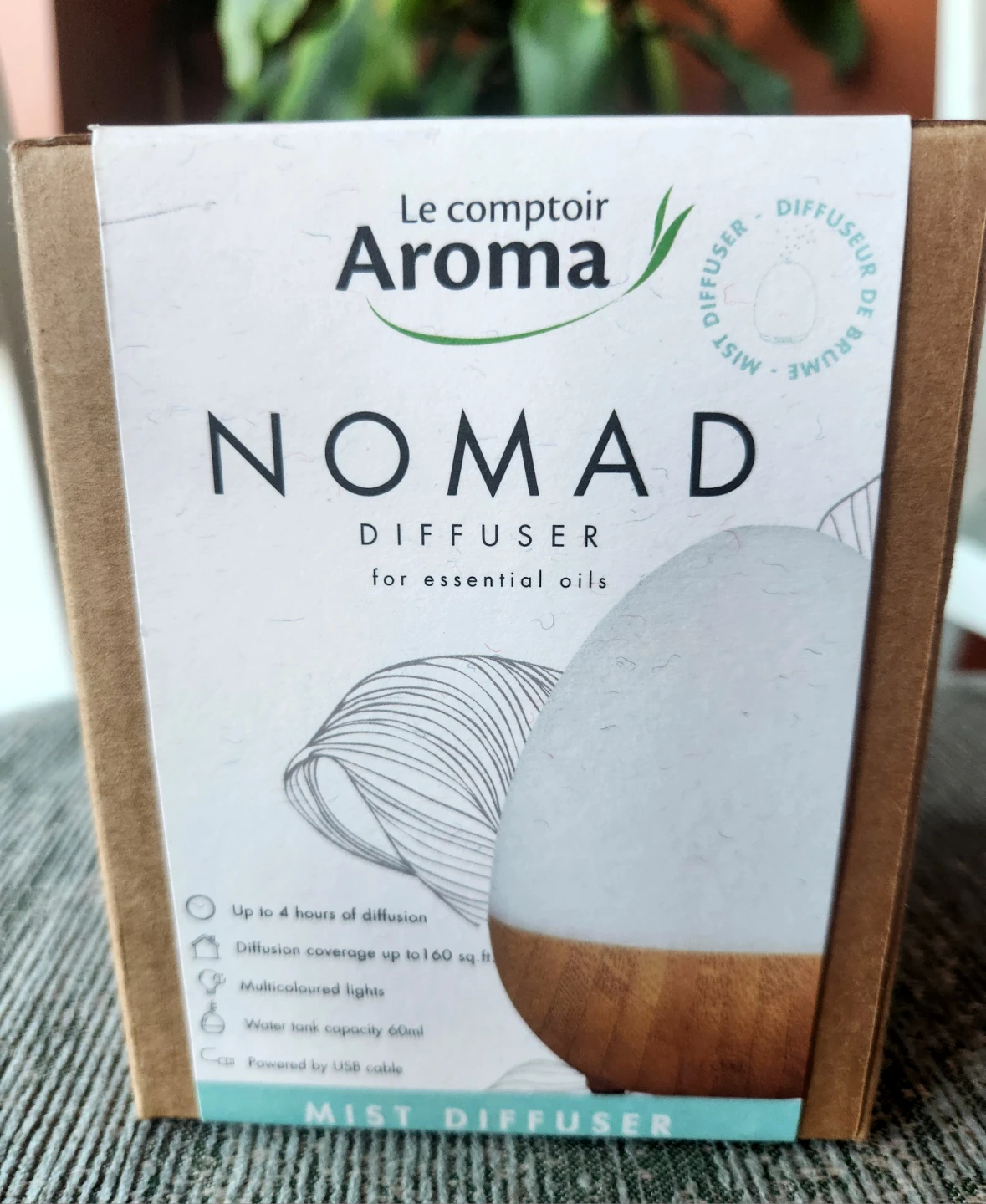 Le comptoir Aroma Nomad Mist Diffuser for essential oils