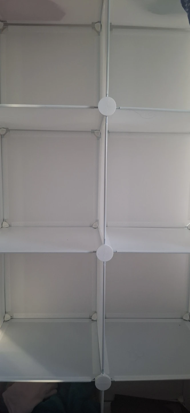 White Modular Cube Storage 8 Shelf Unit⚽