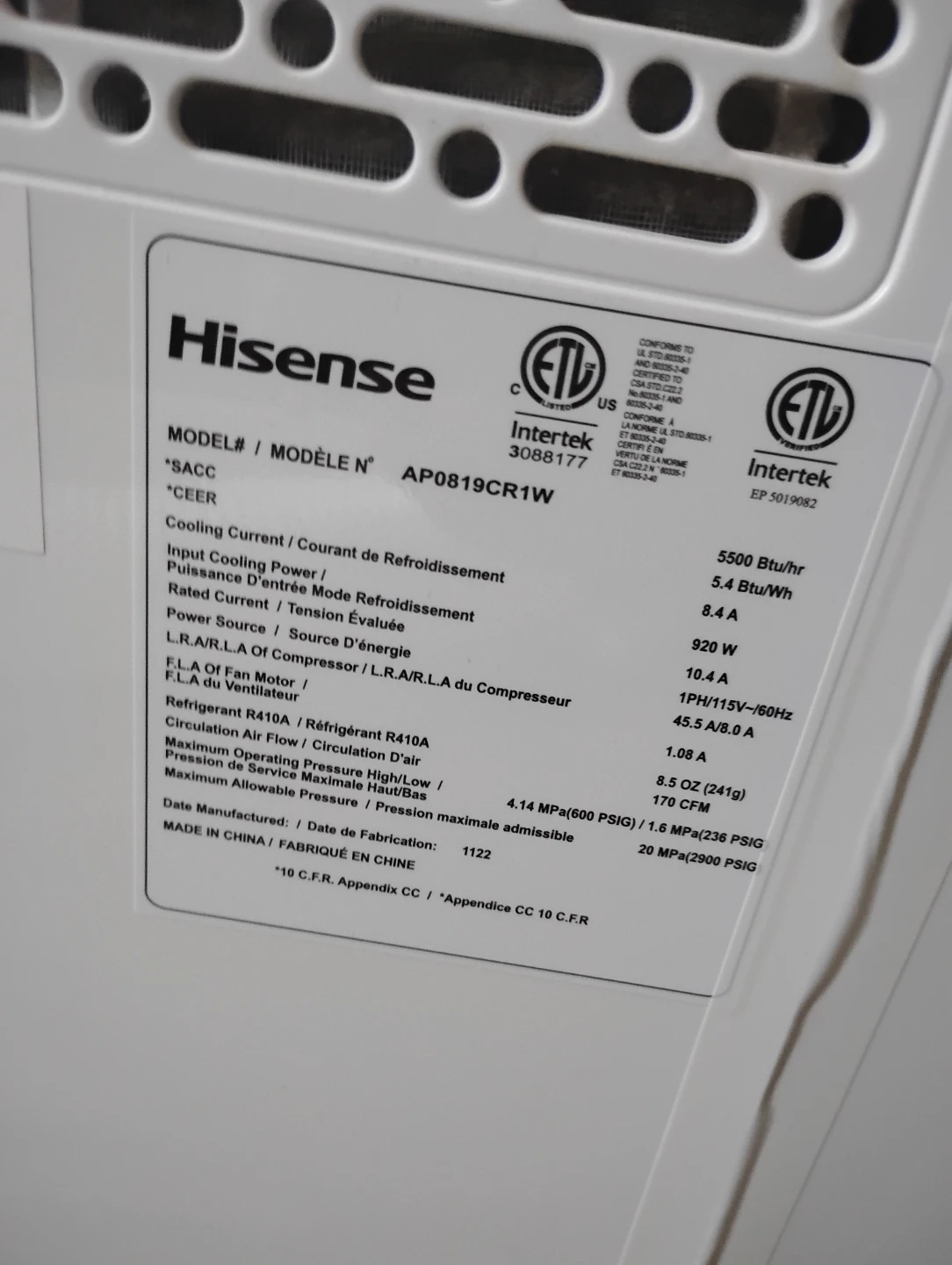 Hisense A/C - photo 4