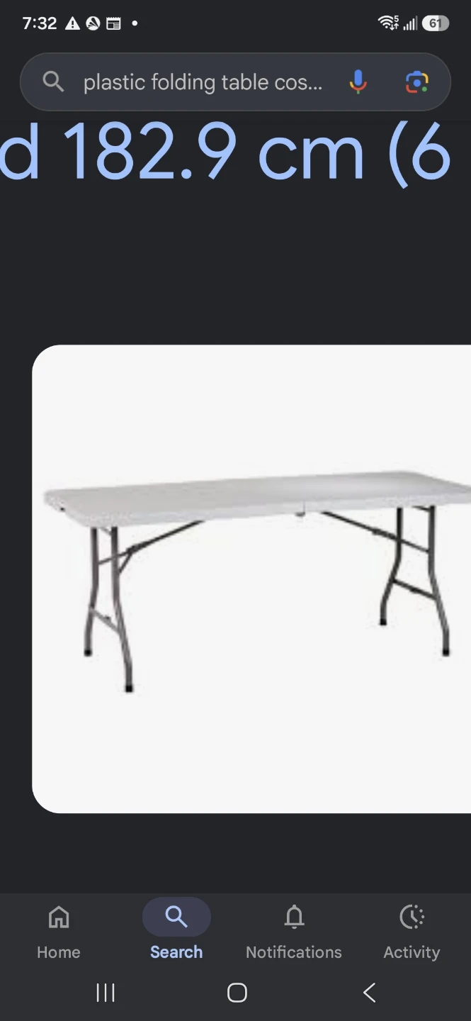TWOPlastic Folding Tables CHECK SIZES AND PRICES - photo 2