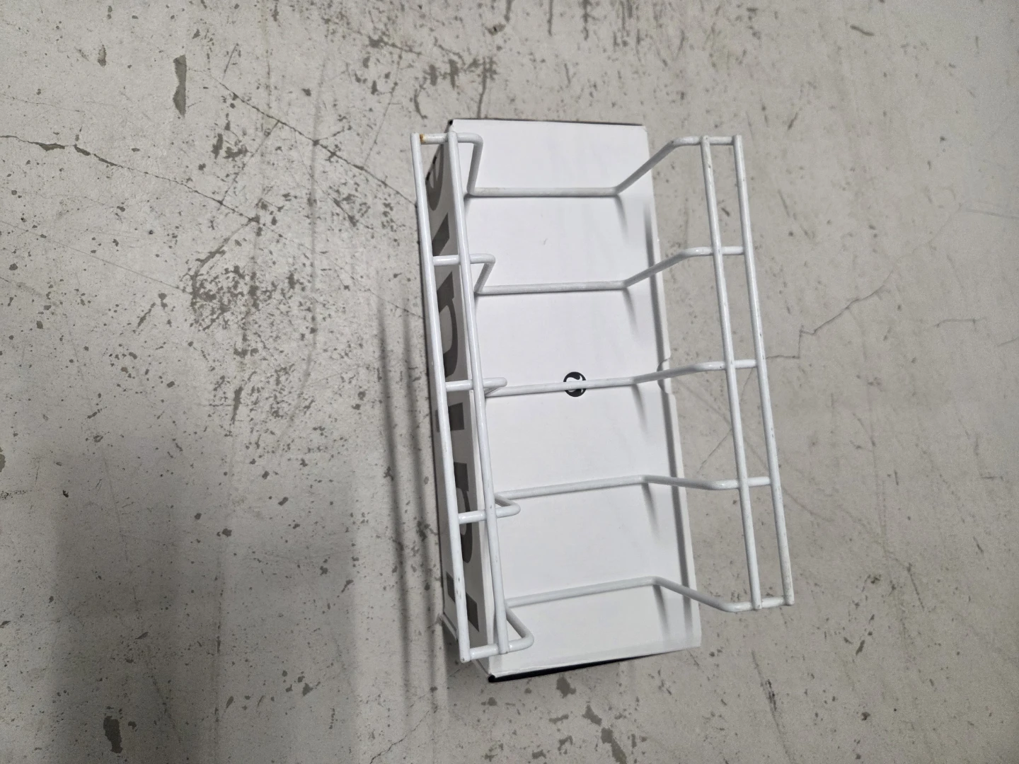 White Wall-Mounted Magazine Rack - photo 3