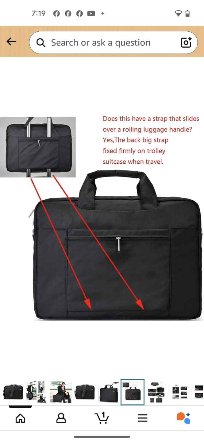 Black Laptop Bag Briefcase - photo 5