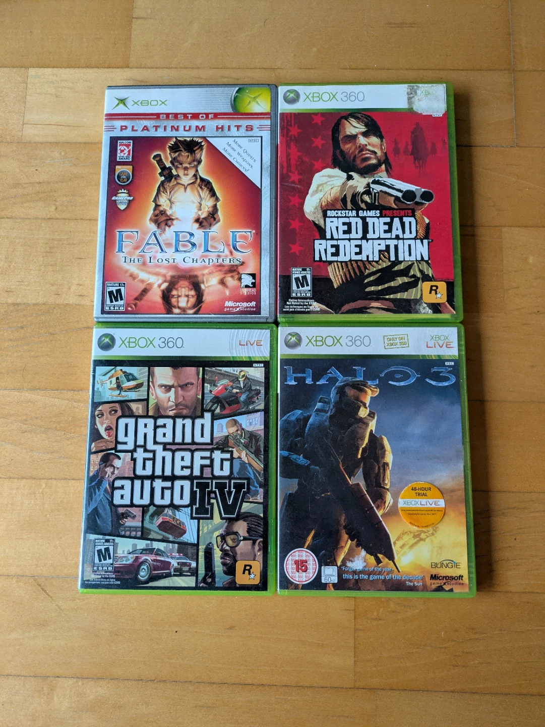 Xbox 360 Games: Fable, Red Dead Redemption, GTA IV, Halo 3