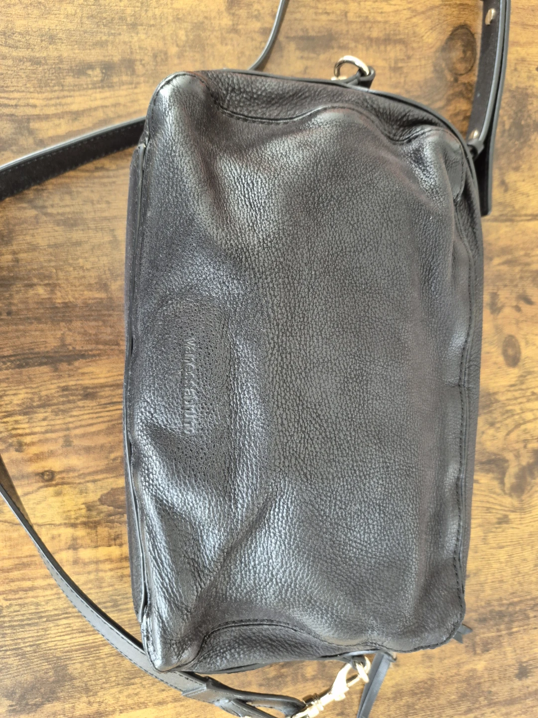 French Brand Vanessa Bruno Black Leather Shoulder Bag ⚽ - photo 3