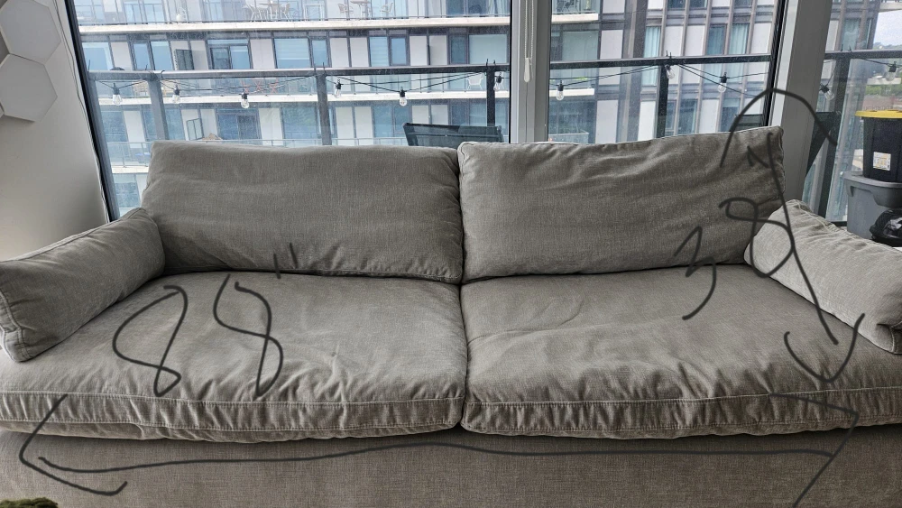 Deep seated couch - photo 3
