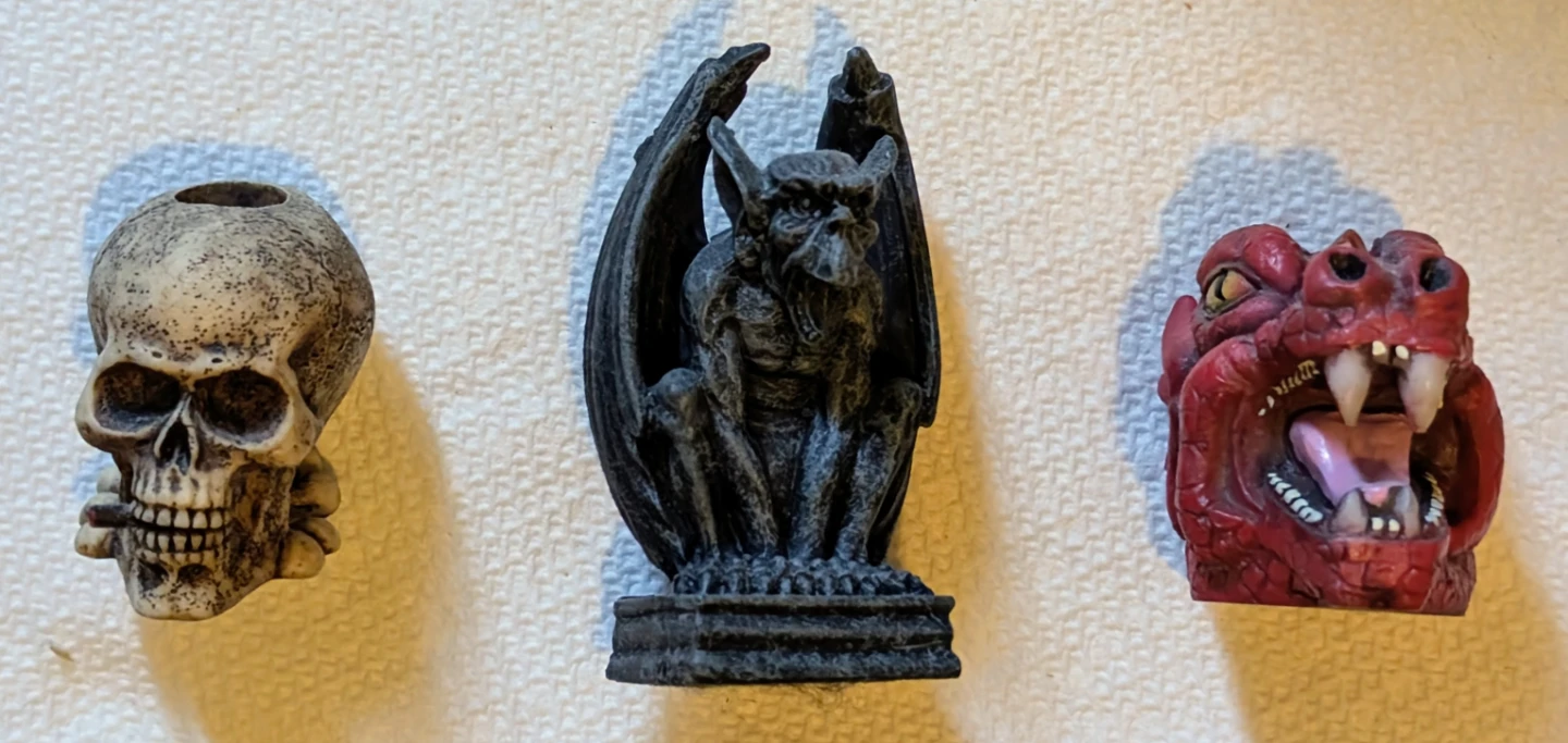 Novelty Skull, Dragon, and Gargoyle Figurines - photo 2