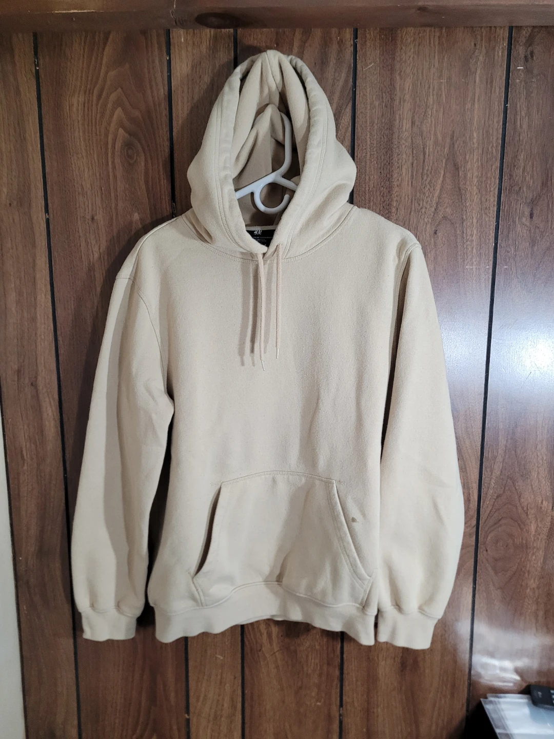 H&M Beige Relaxed Fit Hoodie