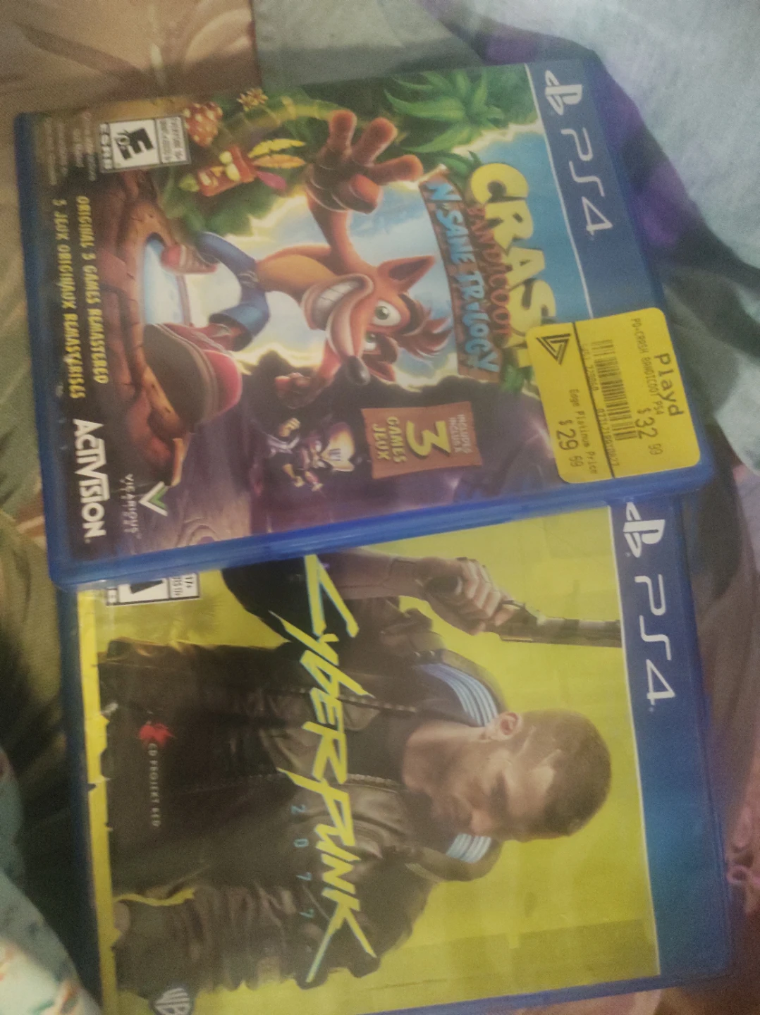 Crash Bandicoot N. Sane Trilogy & Cyberpunk 2077 PS4 Games