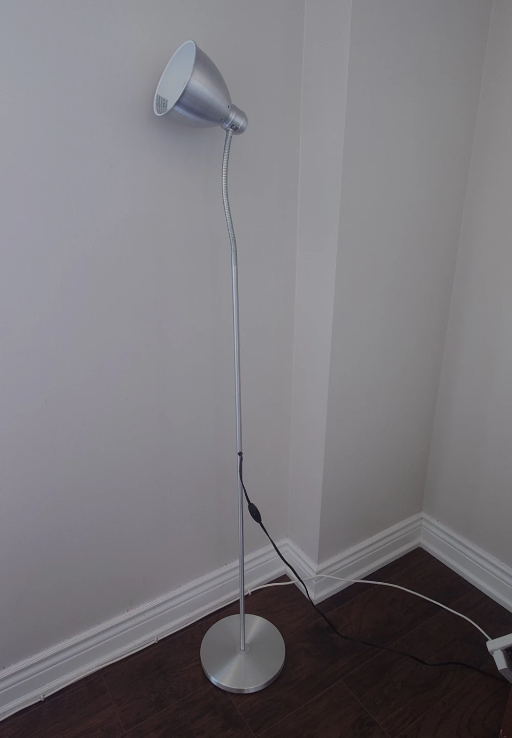IKEA LERSTA Floor/Reading Lamp – Aluminum Chrome Effect
