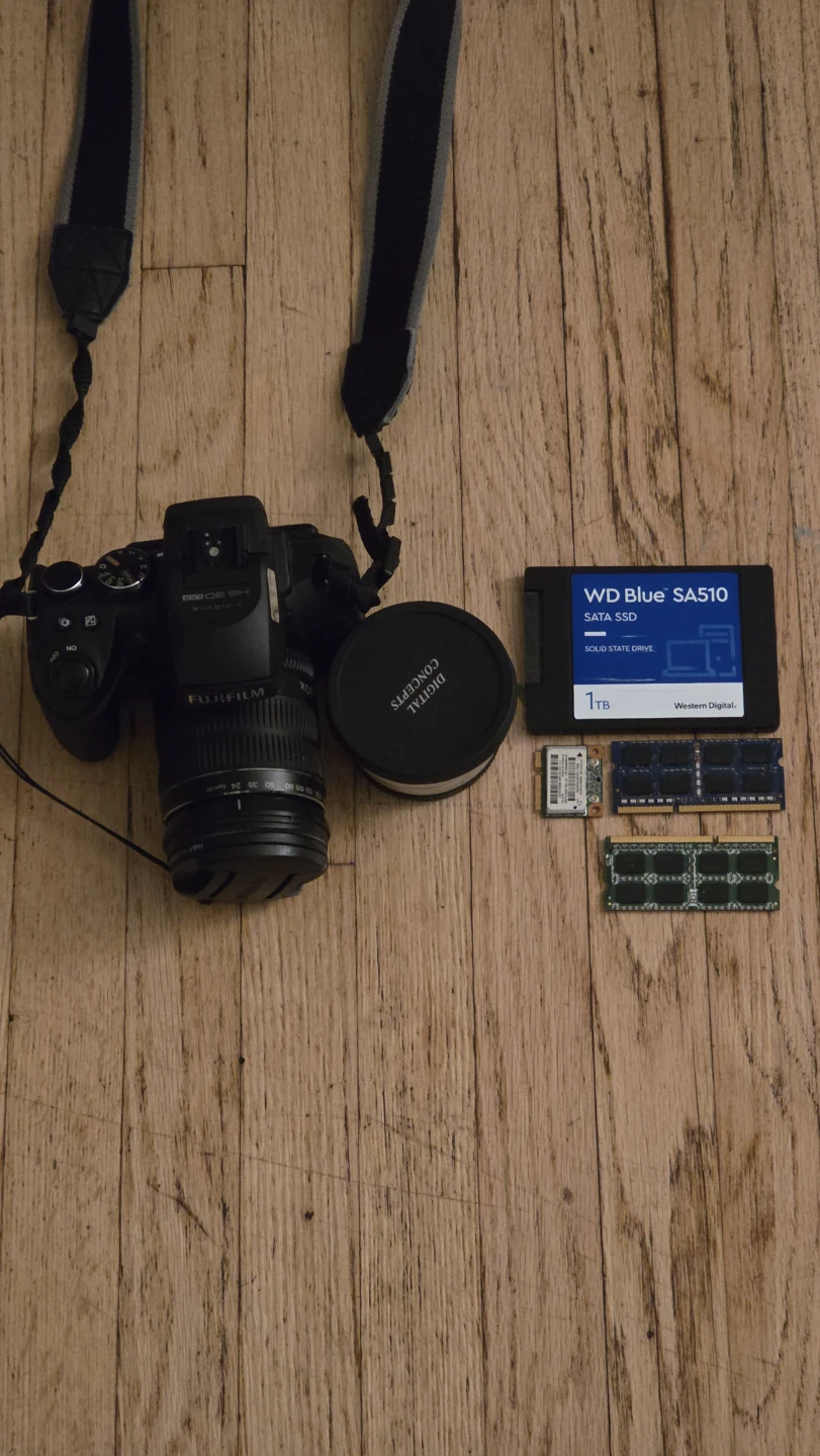 Camera and laptop parts