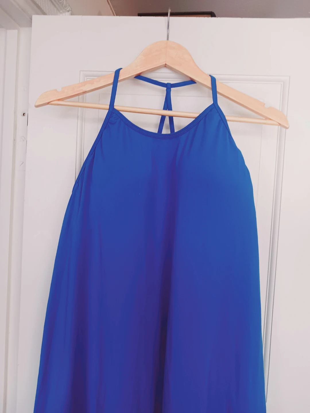 New !!! Blue Athletic Tank Top with Built-in Bra. Size L. - photo 4