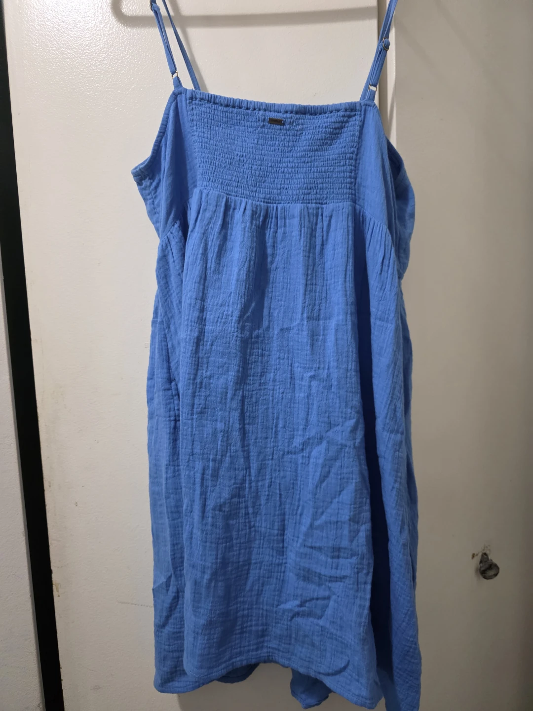 O'Neill Blue Smocked Dress with Tie Front - photo 2