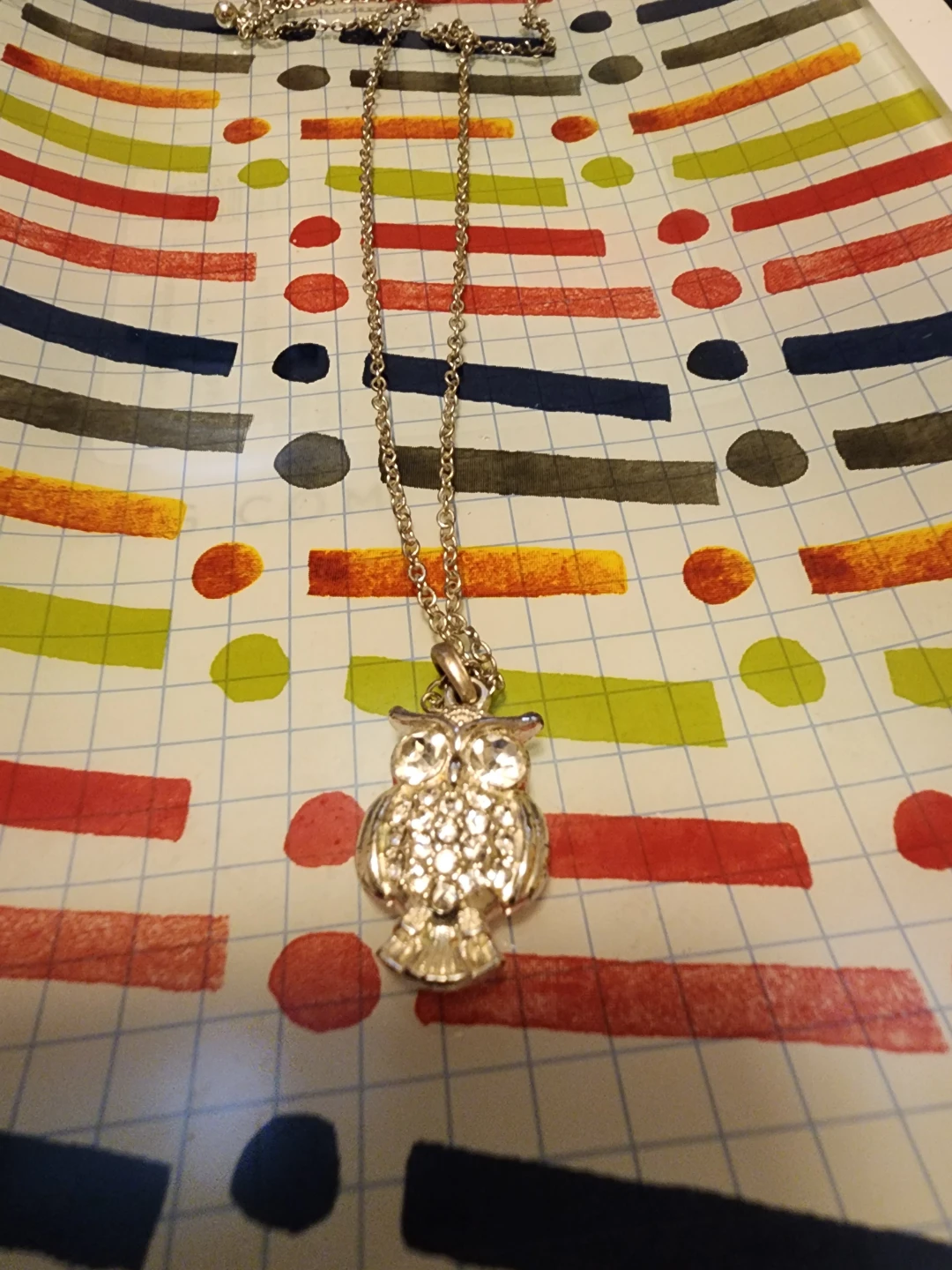 Silver Owl Pendant Necklace