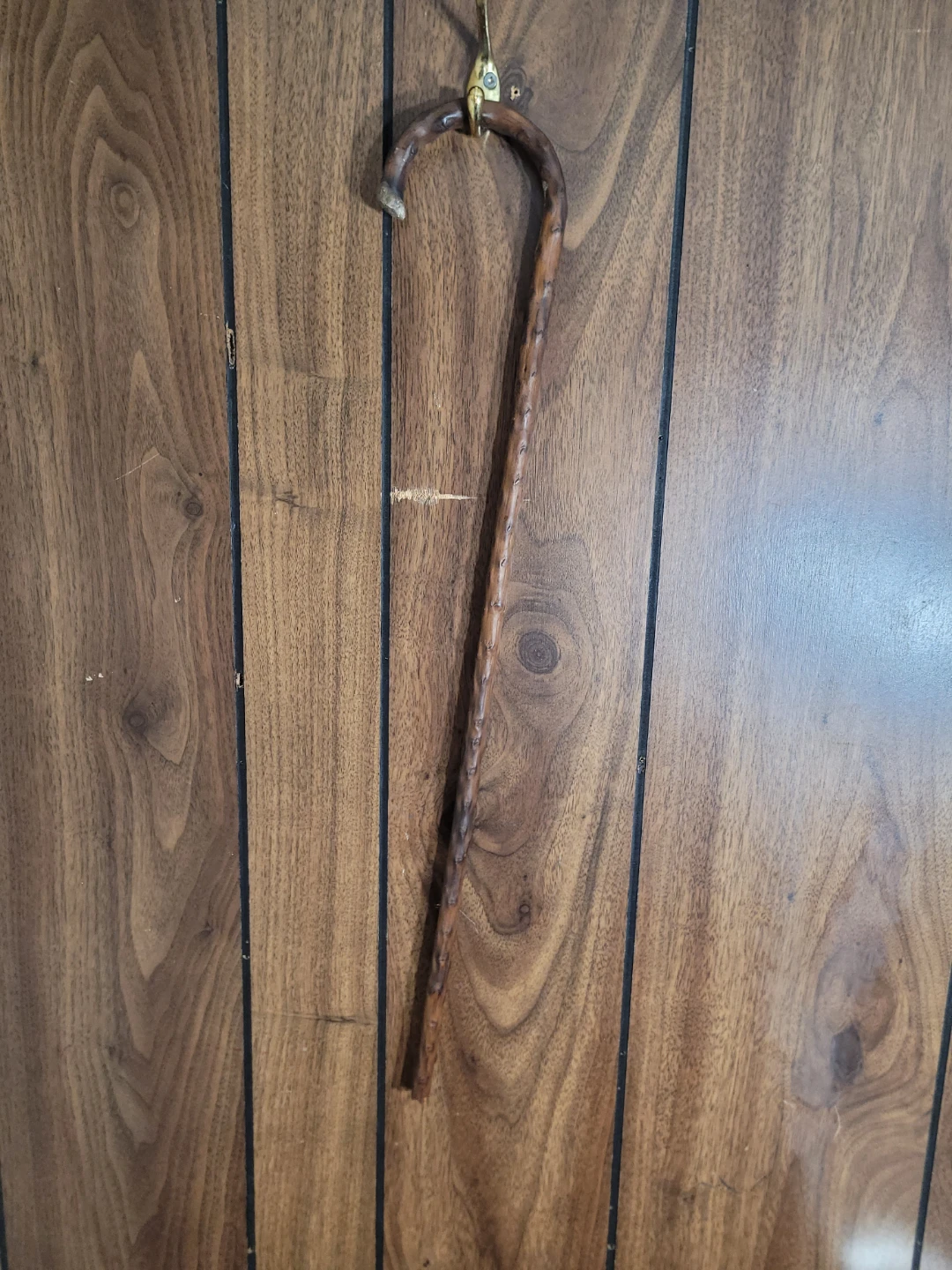 Wooden Cane with Carved Details 26" Long - photo 4