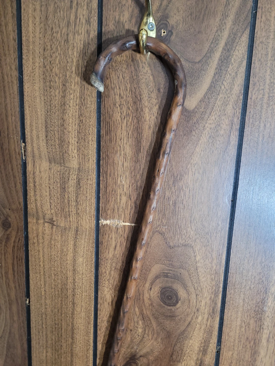 Wooden Cane with Carved Details 26" Long - photo 5