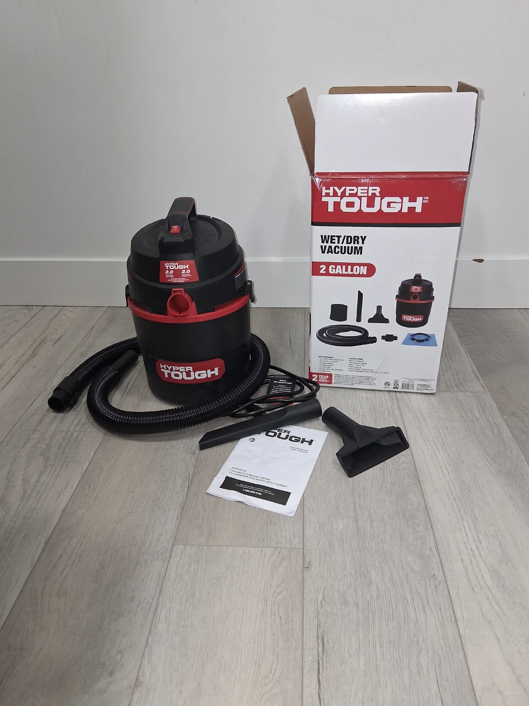 Hyper Tough 2 Gallon Wet/Dry Vacuum - photo 2
