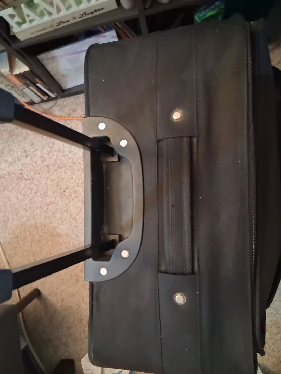 Black cloth rolling Suitcase - photo 3