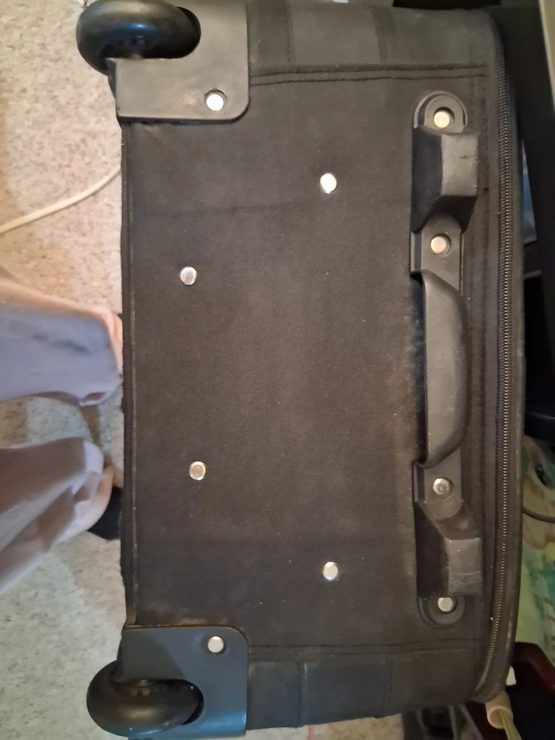 Black cloth rolling Suitcase - photo 4