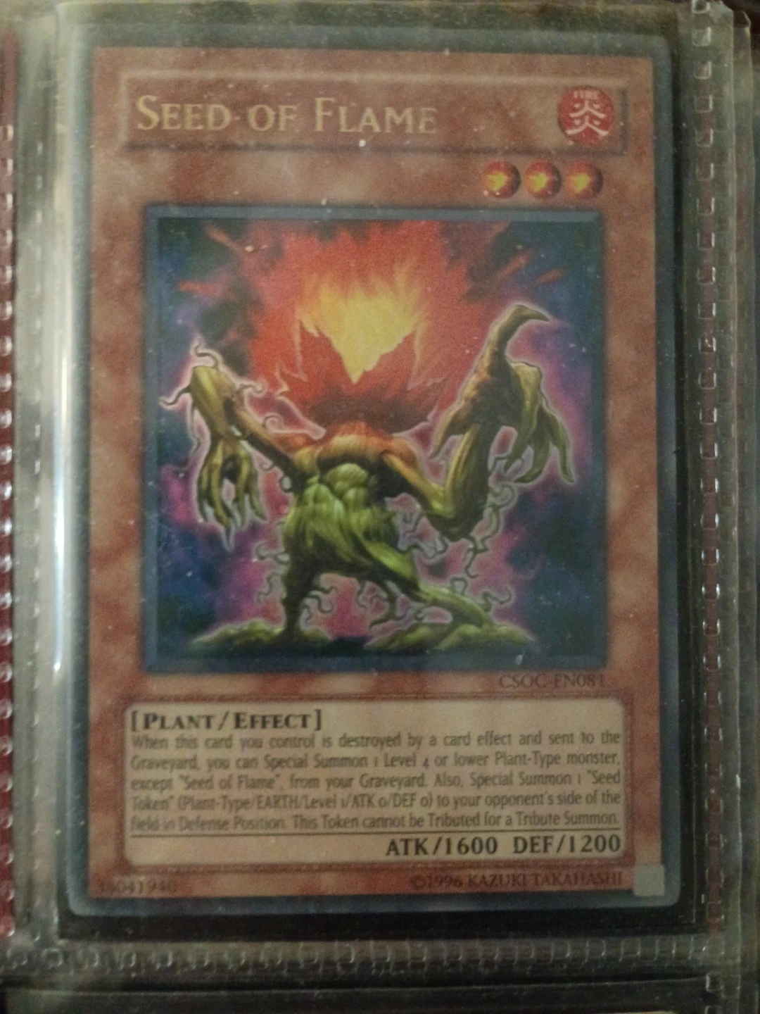 Yu-Gi-Oh! Seed of Flame Card⚽