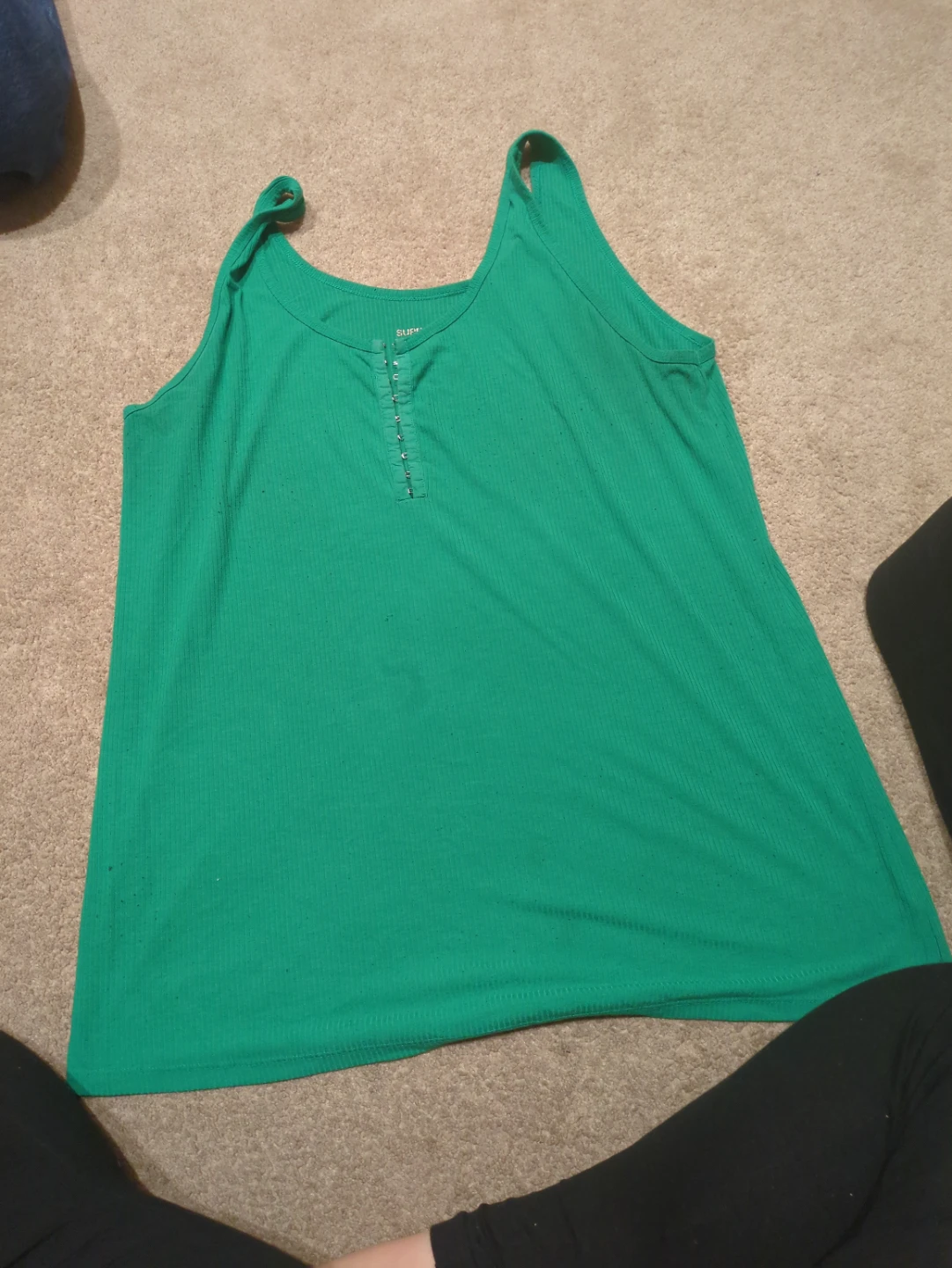 Torrid Green ribbed tank top Size 3