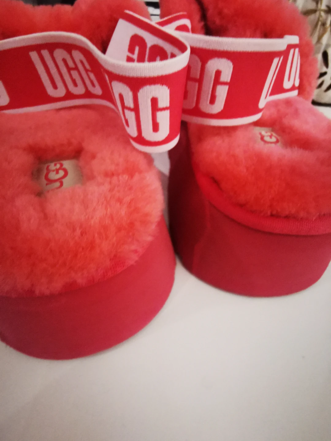 New s10Ugg Fluff Yeah Slide Sandals - Coral - photo 5