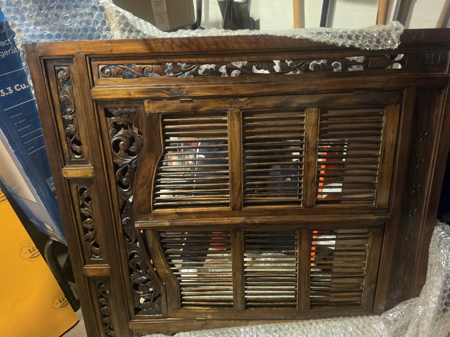 Mahogany mirror