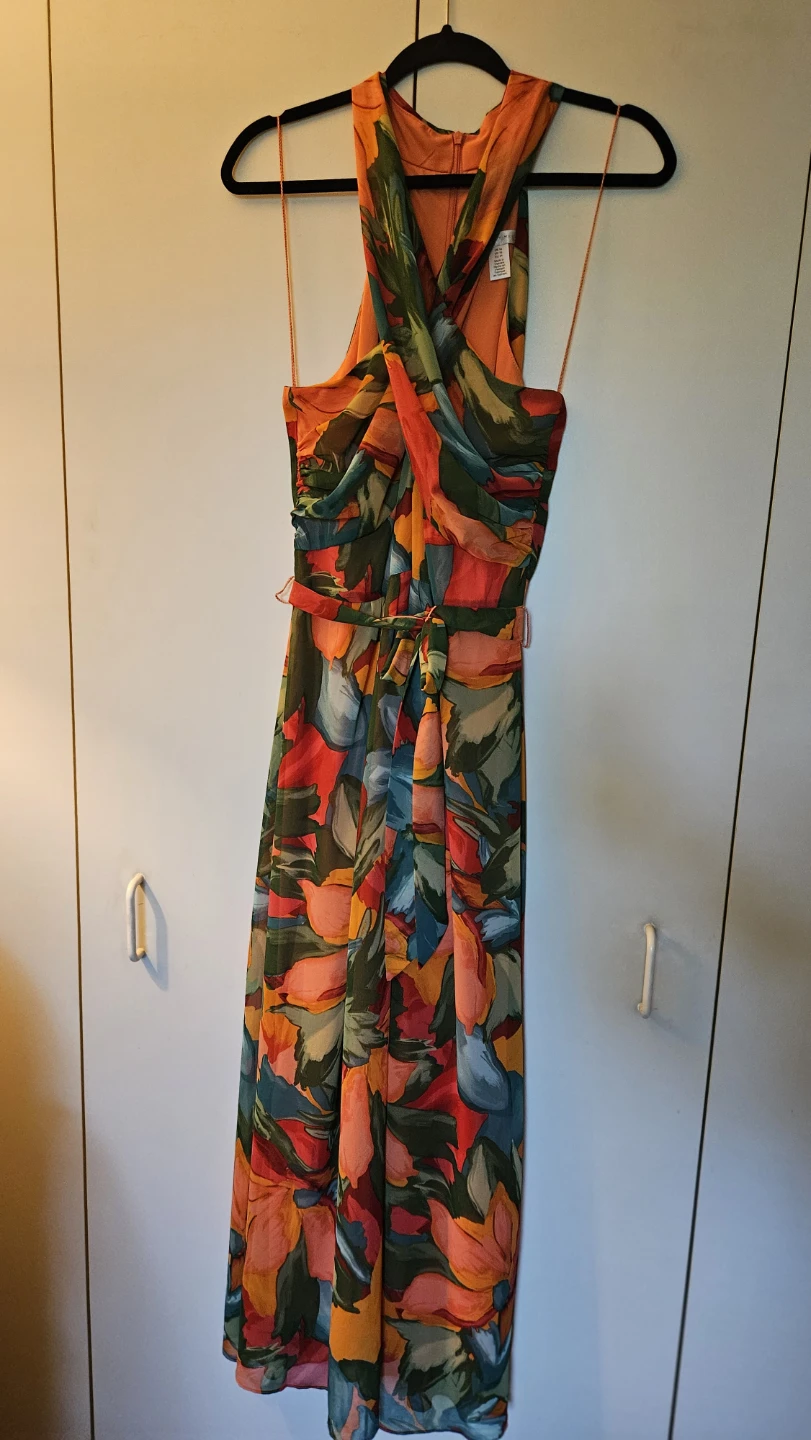 London Times Floral Maxi Dress US 14