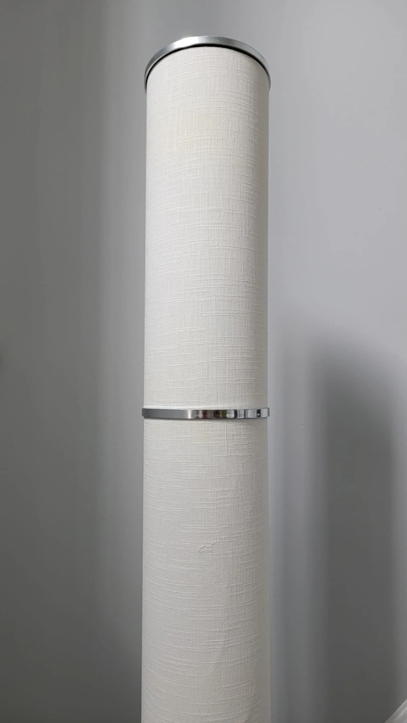 White Cylindrical Floor Lamp - photo 3