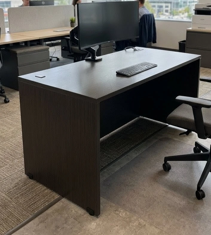 Modern Executive Desk – Dark Espresso Finish (70" x 30")