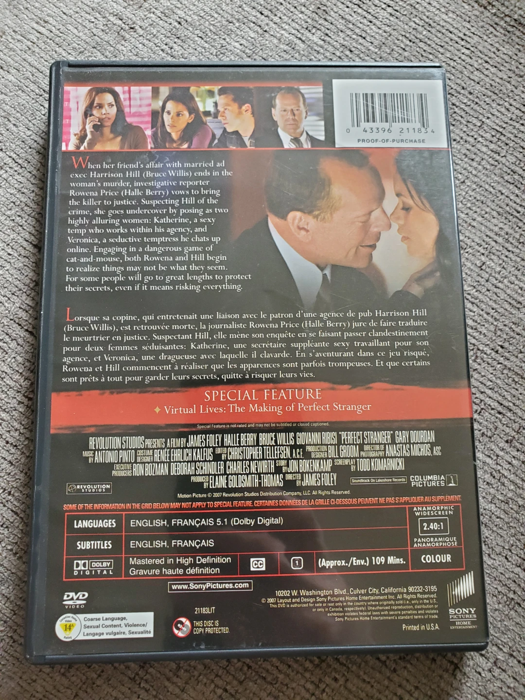 Perfect Stranger DVD ⚽ - photo 2