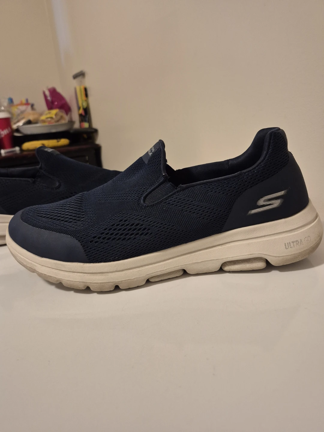 Skechers Go Walk Ultra Go Men's9 Navy Slip-on Shoes ⚽️ - photo 2
