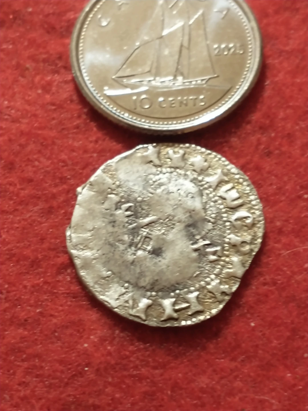 Beautiful unattributed medieval European silver coin - photo 3