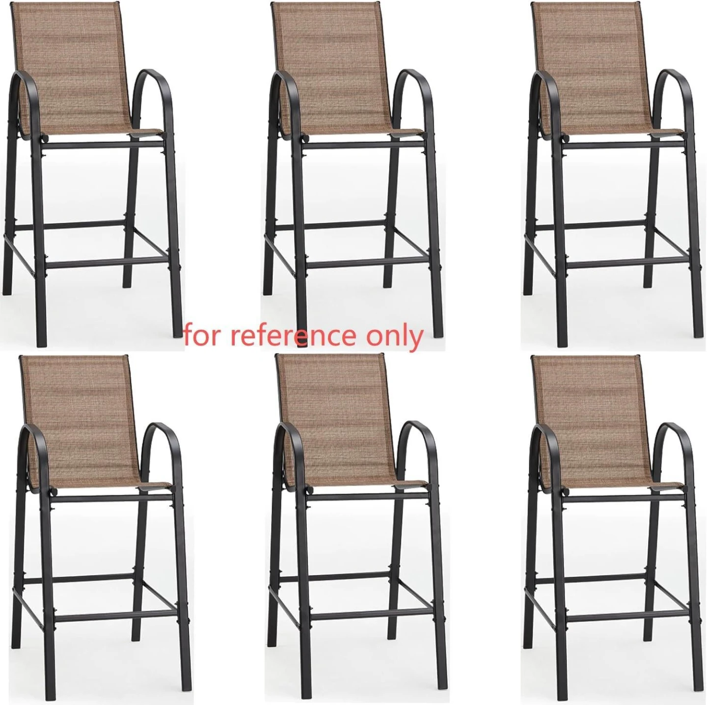 Brandnew-Patio High Chairs Set of 6
