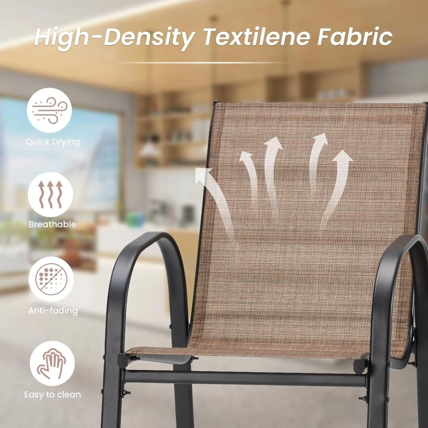 Brandnew-Patio High Chairs Set of 6 - photo 3