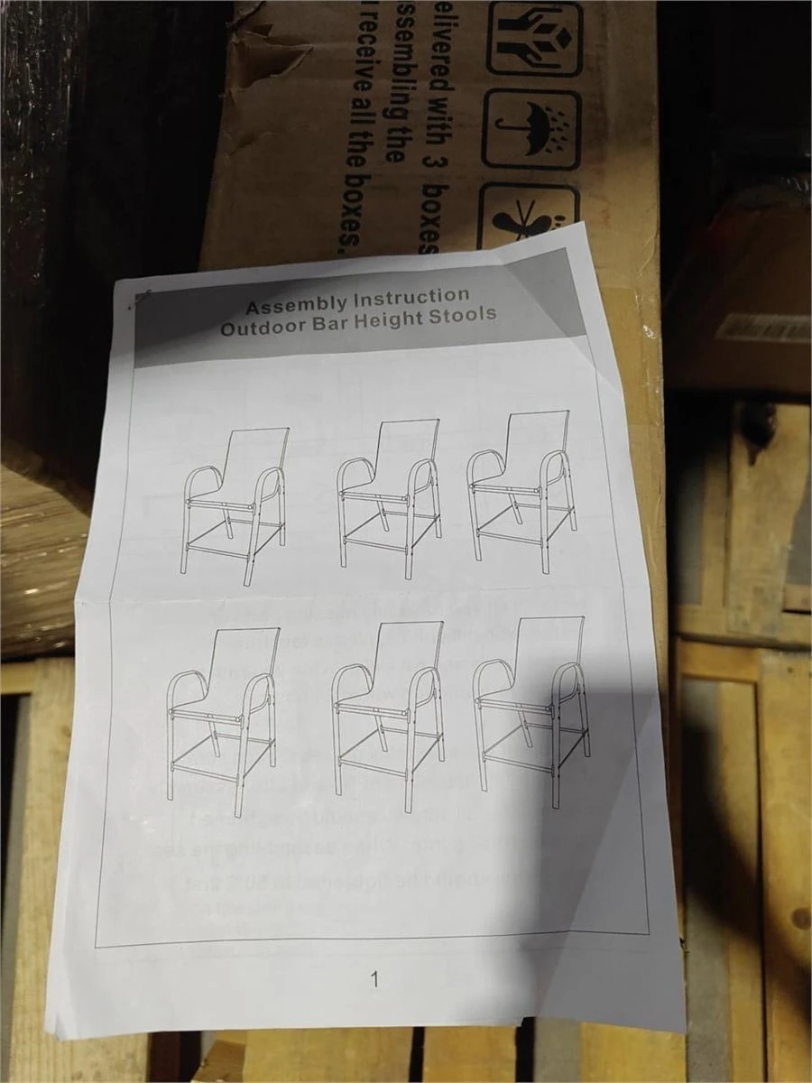 Brandnew-Patio High Chairs Set of 6 - photo 5