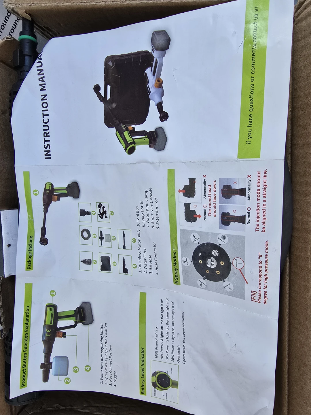 SLENJADFIN Cordless Pressure Water Gun SC14 - photo 4