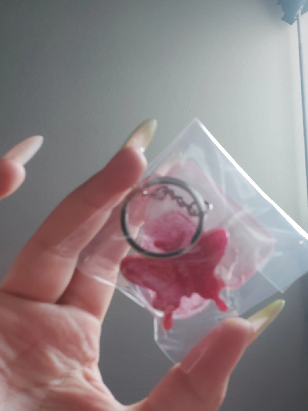 Pink Butterfly Keychain