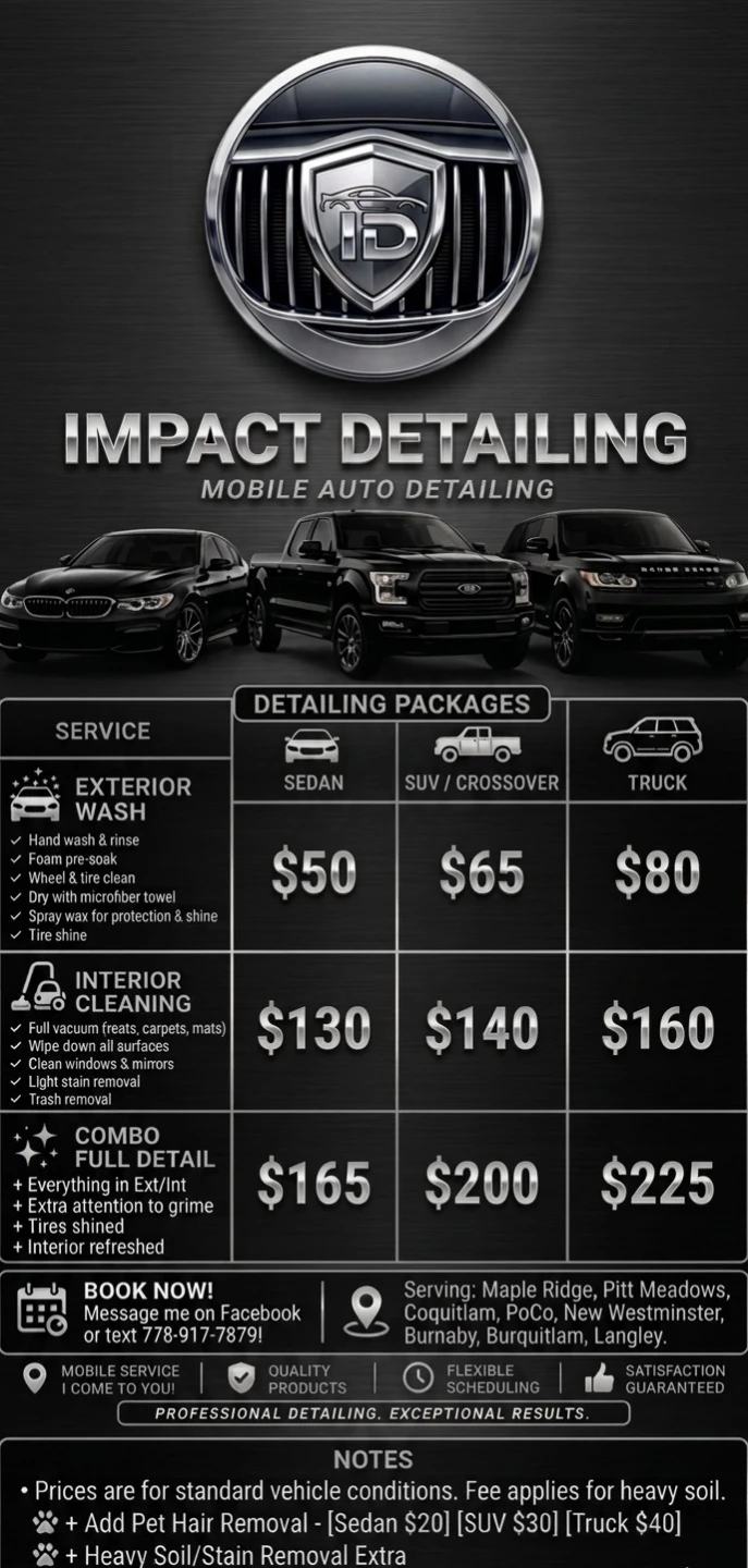 Mobile Auto Detailing Services